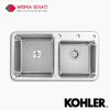 Gambar KOHLER Kitchen Sink counter inspection K-45811T-2FD Stainless Steel dari Wisma Sehati Online Kab. Tangerang 1 Tokopedia