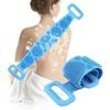 Gambar Alat sikat punggung silikon mandi penggosok pembersih scrubber 2 sisi - Biru dari lbagstore Kota Depok 2 Tokopedia