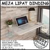 Gambar Meja Lipat Dinding 80 x 40 cm HPL - Hitam dari Meru Furniture Jakarta Timur 1 Tokopedia