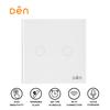 Gambar DEN Smart Home WiFi Touch Wall Switch 2-gang (No Neutral) - Hitam dari Den Smart Home Jakarta Utara 3 Tokopedia