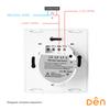 Gambar DEN Smart Home WiFi Touch Wall Switch 2-gang (No Neutral) - Hitam dari Den Smart Home Jakarta Utara 5 Tokopedia