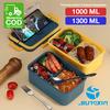 Gambar Lunch Box / Kotak Tempat Makan / BPA Free / FREE SENDOK GARPU 1300ML - 2C Maroon dari SUNXIN Jakarta Barat 2 Tokopedia