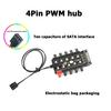 Gambar Splitter PWM Cooling Fan Hub 4pin Power Sata to 10x - SATA dari pusatdivx Kota Surabaya 2 Tokopedia