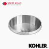 Gambar KOHLER BRINX Sink Dapur Stainless Steel Bulat K-3674T-F-NA dari Wisma Sehati Online Kab. Tangerang 1 Tokopedia