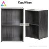 Gambar PROMO Lemari Rak Buku Baju Pakaian Kayu 2 Susun Dua Tingkat Serbaguna - Grade B 9mm, Kayu Silver dari Anari Store Kota Bandung 1 Tokopedia