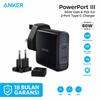 Gambar Wall Charger/Travel Adaptor Anker Powerport III 2Port-60W - A2629 dari Anker Indonesia Jakarta Utara 1 Tokopedia