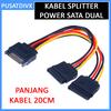 Gambar Kabel Power Sata 15pin Male To Dual Sata 15pin Female Splitter Cabang dari pusatdivx Kota Surabaya 1 Tokopedia
