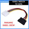 Gambar Kabel Power Molex 4pin Male to Sata 15pin Female konverter dari pusatdivx Kota Surabaya 1 Tokopedia