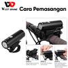 Gambar West Biking Lampu Depan Sepeda LED USB Rechargeble 350LM Waterproof dari West Biking Indonesia Jakarta Utara 5 Tokopedia