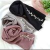 Gambar Jilbab Hijab Kerudung Pashmina Diamond Ceruty Babydoll Bandana Payet - Silver dari Denar Hijab Kab. Tangerang 3 Tokopedia