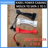 Gambar Kabel Cabang Splitter Molex 4pin Male To 5x Sata 15pin Female - Hitam dari pusatdivx Kota Surabaya 1 Tokopedia