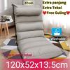 Gambar Tatami Import 7 Garis extra tebal/Kursi lesehan/Lazy sofa/kursi Lipat - khaki dari yunyun piepie Jakarta Utara 1 Tokopedia