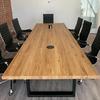 Gambar meja meeting industrial kayu jati perhutani 240x120x80 dari Arca Industrial Kota Bekasi 2 Tokopedia