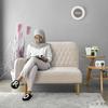 Gambar KURSI LIPAT SOFA BED RUANG TAMU MINIMALIS LIVIEN MERRY PLUS ARM - BEIGE dari Livien Kab. Mojokerto 3 Tokopedia