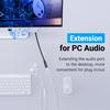 Gambar Vention Kabel Aux Extension Audio 3.5mm 3Pole TRS Male To Female - PVC-BBZ, 0.5m dari Vention Authorized Store 4 Tokopedia