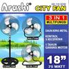 Gambar KIPAS ANGIN BESI 3 FUNGSI ARASHI CITYFAN 18 INCH - GARANSI 1 TAHUN dari Royal Houseware Kota Medan 1 Tokopedia