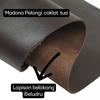 Gambar Bahan kulit sintetis tebal MD PELANGI coklat tua 50x137cm, tebal 2mm dari THE DOSIES Kab. Bogor 2 Tokopedia