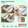 Gambar Goto Beto Kotak Tempat Makan Lunch Box Set Free Sendok Garpu - Biru dari GOTO Hardware Kota Tangerang 7 Tokopedia