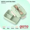 Gambar Goto Beto Kotak Tempat Makan Lunch Box Set Free Sendok Garpu - Biru dari GOTO Hardware Kota Tangerang 5 Tokopedia