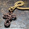 Gambar Celtic Cross Pendant / Bandul Kalung Salib Celtic / Wire Cross - Oxidized Copper dari masKnot Jakarta Timur 2 Tokopedia