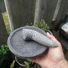 Gambar Cobek Batu Kali Pori Bulat 16cm + Ulekan dari MunTHuCom Kab. Sleman 1 Tokopedia