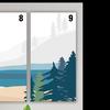 Gambar Hiasan Dinding Wall Decor Desain Gambar Poster Pemandangan Biru 7-12 - Biru-7 dari DM-GiftIdea Kota Bandung 7 Tokopedia