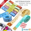 Gambar METERAN JAHIT / METERAN KAIN ALAT UKUR MULTIFUNGSI 150CM/ METERAN BAJU dari Pusat17 Jakarta Utara 1 Tokopedia