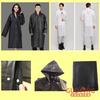 Gambar Jas Hujan Ponco dengan Hoodie Tebal Anti Slip - Hitam dari Gudang Fashion Kota Tangerang 3 Tokopedia