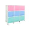 Gambar RAK LEMARI PLASTIK SERBAGUNA 3 SUSUN 9 PINTU FLIP CLUB - Cream dari WONDERLAND FURNITURE Kota Tangerang 2 Tokopedia