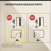 Gambar PLATINUM ALUMIX PINTU ALUMUNIUM FULL PANEL 70X200CM COKLAT/KAMAR MANDI - KIRI dari Tirta Bangunan Kota Depok 4 Tokopedia