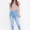 Gambar Kancing Bulat High Waist 5 Button Bahan "Softjeans - DONGKER, 27 dari jeanspremiumm Jakarta Utara 5 Tokopedia