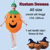 Gambar Kostum Labu Anak dan Dewasa Costume Pumpkin Baju Pentas Halloween - ANAK dari MadisonShop Jakarta Barat 4 Tokopedia