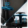 Gambar AeroCool Duke Gaming Chair Premium Leather - Grey Blue Red Black - Ash Black dari Clover Gaming Indonesia Kota Bandung 4 Tokopedia