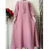Gambar Gamis Plisket Pita Tali Leher / Gamis Plisket jumbo murah - Navy dari Alice_Shop11 Kab. Cirebon 11 Tokopedia