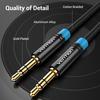 Gambar Vention Kabel Aux Audio 3.5mm Male to Male Gold Plated - P350 Braided, 0.5m dari Vention Authorized Store Jakarta Barat 5 Tokopedia