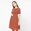 Gambar Chocochips - Xaviona Dress Brick - Orange, M dari Chocochips Official Shop Jakarta Barat 2 Tokopedia