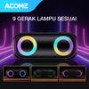 Gambar ACOME Super Bass Speaker Bluetooth 5.0 20W IPX7 RGB Rave Party A20 - A20 Black dari Acome Indonesia Jakarta Utara 4 Tokopedia