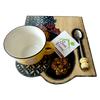 Gambar Nampan/Piring saji/Piring Cafe Batik 2 sekat dari Seni Home Jakarta Selatan 1 Tokopedia