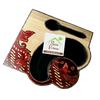 Gambar Nampan/Piring saji/Piring Cafe Batik 2 sekat dari Seni Home Jakarta Selatan 2 Tokopedia