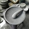 Gambar Cobek Cekung Mangkok D25cm T7-8cm + Ulekan Cembung: Batu Kali Pori dari MunTHuCom Kab. Sleman 3 Tokopedia