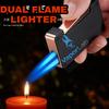 Gambar mancis korek api bara dua mata las unik murah dual flame torch lighter - 1117-BLACK dari VAPOR LAB Jakarta Pusat 2 Tokopedia