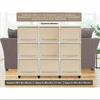 Gambar RAK LEMARI PLASTIK SERBAGUNA 3 SUSUN 9 PINTU FLIP CLUB - Cream dari WONDERLAND FURNITURE Kota Tangerang 1 Tokopedia