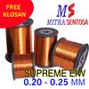 Gambar KAWAT TEMBAGA ENAMEL SUPREME EIW 0.20 - 0.25 MM EMAIL COPPER DINAMO - 0.20 dari MitraSentosa Kota Tangerang 1 Tokopedia