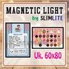 Gambar Slimlite Magnetic Light 60x80cm Lightbox LED Neon Box Display - Black dari SLIMLITE Kota Surabaya 2 Tokopedia