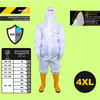 Gambar Baju APD Medis 4XL HAZMAT id Microporous Microporus Coverall 60gsm dari HAZMAT.ID Kota Bekasi 1 Tokopedia
