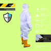 Gambar Baju APD Medis 4XL HAZMAT id Microporous Microporus Coverall 60gsm dari HAZMAT.ID Kota Bekasi 5 Tokopedia