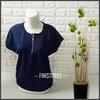 Gambar OBRAL!!! Atasan Kaos Oblong Wanita Busui Resleting Depan Cantik - Hitam dari FiniStore Kota Surabaya 11 Tokopedia