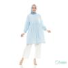 Gambar Atasan Muslim Wanita | Manda Tunik Biru | S M L XL | Tazkia Hijab - M dari Tazkia Hijab Store Kota Bandung 3 Tokopedia