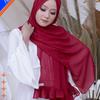 Gambar Jilbab Hijab Kerudung Pasmina Terbaru Jilbab Pasmina Polos Ruffle - Silver dari Denar Hijab Kab. Tangerang 1 Tokopedia