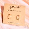 Gambar Anting wanita hoops gold tipis simple gold korean earrings - Gold, super small dari Buttercups Gift Kota Bandung 1 Tokopedia